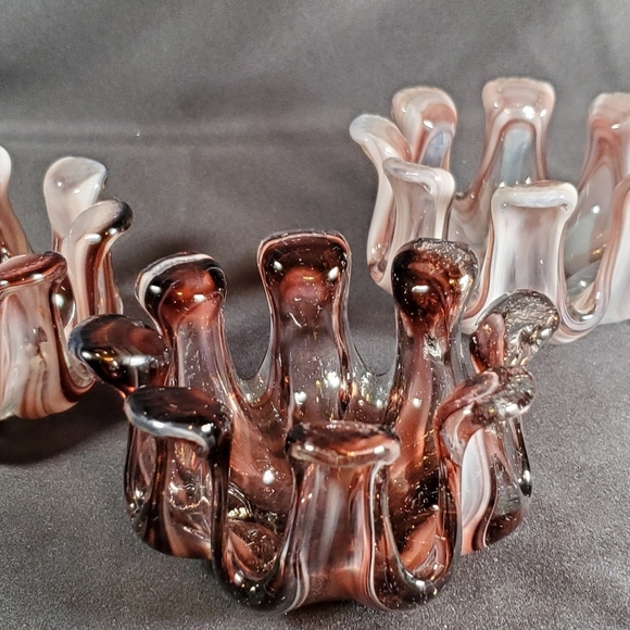 Vintage 60's Blown Glass Set of 3 - Picture 2 of 8
